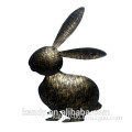 Easter rabbit metal sculpture